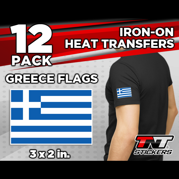 Greece Flags Heat Transfers