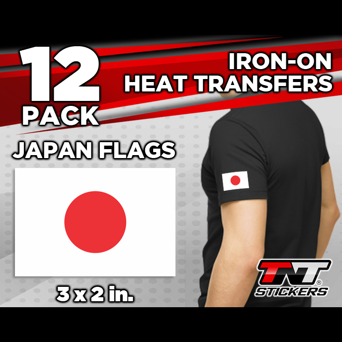 Japan Flags Heat Transfers
