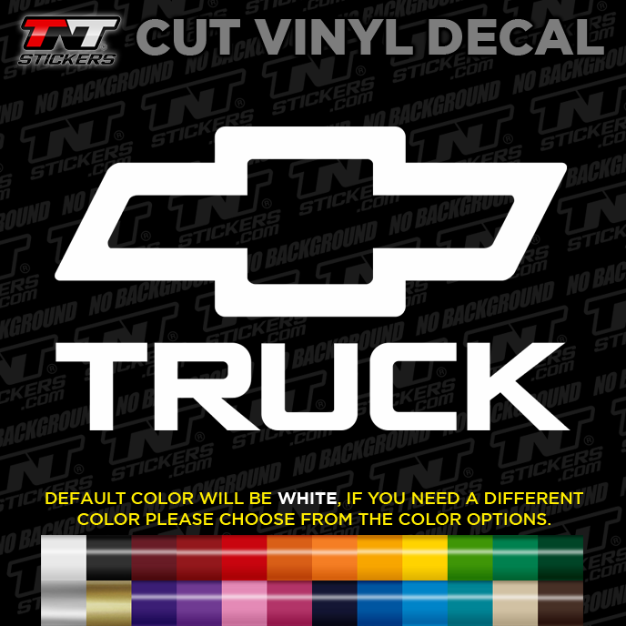 Chevy Truck Logo Cut Vinyl Decal Sticker
