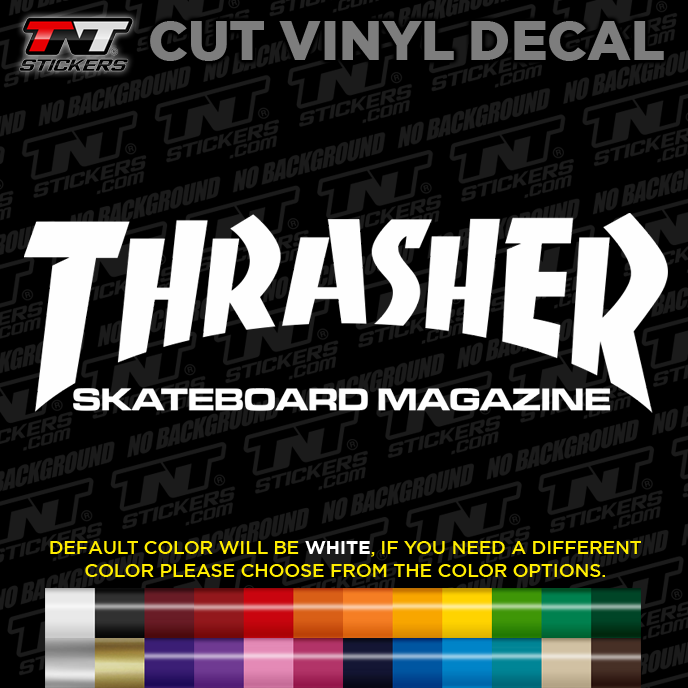 Thrasher Skateboard Magazine Logo Cut Vinyl Decal Sticker