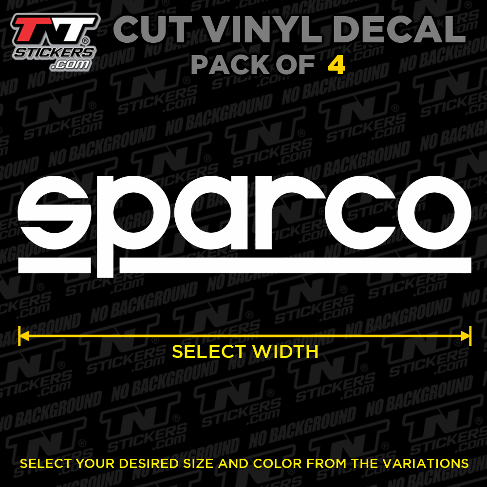 SPARCO Logo | Pack of 4 | Cut Vinyl Decal Sticker