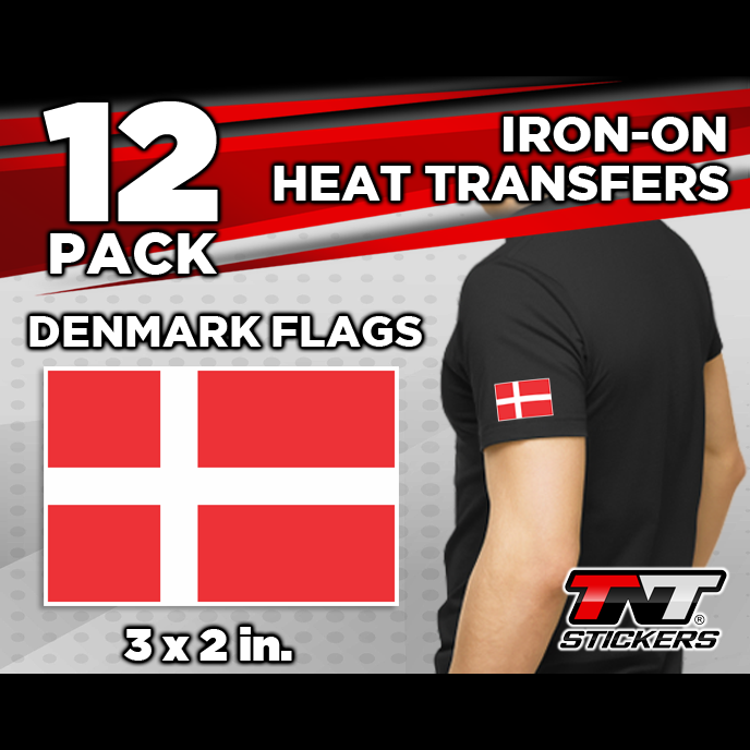Denmark Flags Heat Transfers