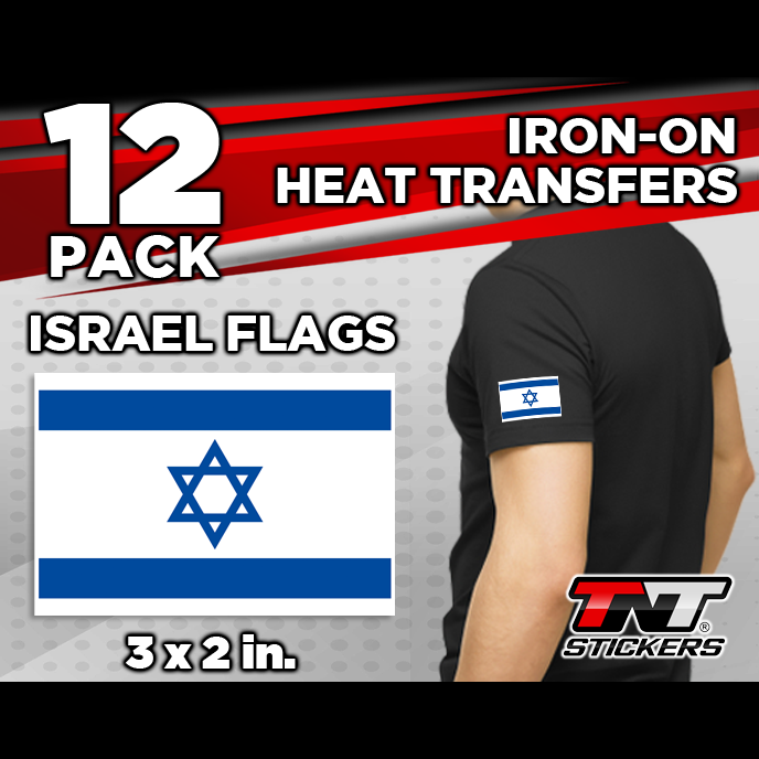 Israel Flags Heat Transfers