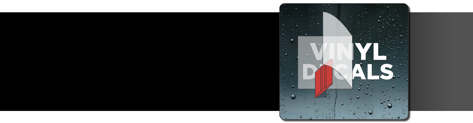 Logo of Vinyl Decals on a dark background