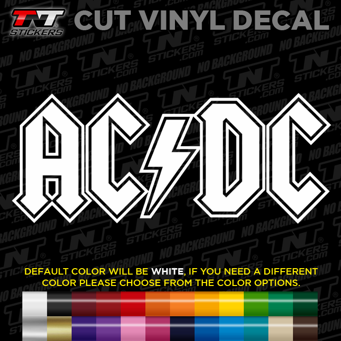 AC/DC Music Band Logo Cut Vinyl Decal Sticker – TNT stickers