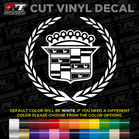 Cadillac Classic Logo Cut Vinyl Decal Sticker