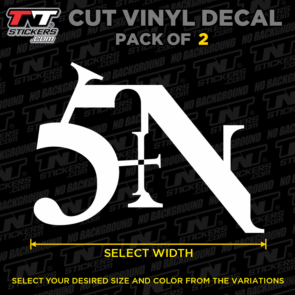 Pack of 2 Nine Inch Nails NIN Sin Logo Cut Vinyl Decal Sticker