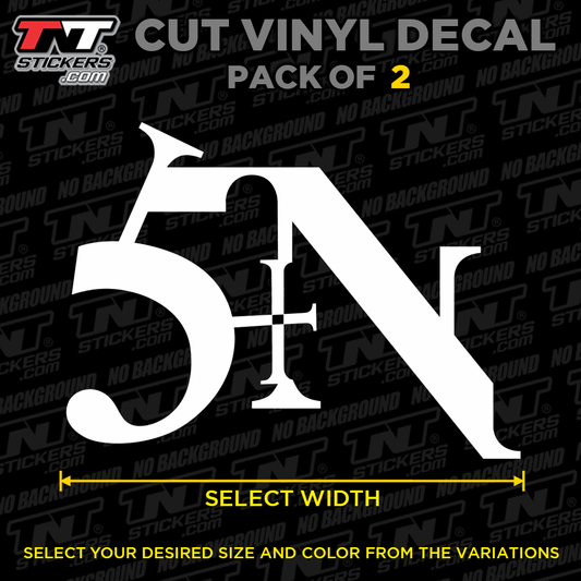 Pack of 2 Nine Inch Nails NIN Sin Logo Cut Vinyl Decal Sticker