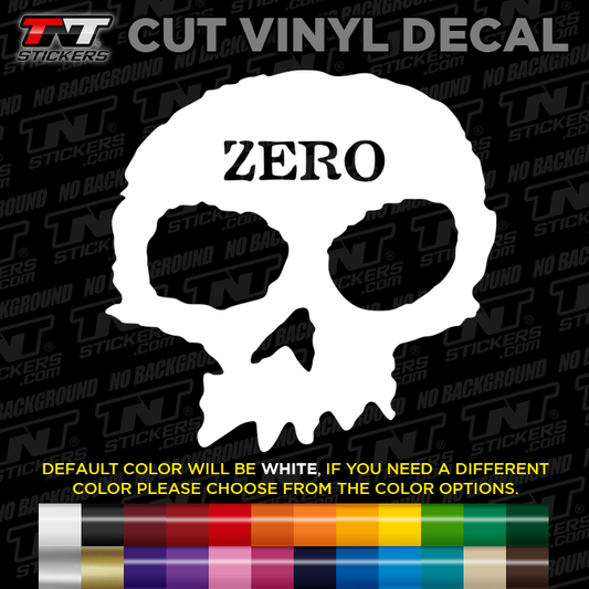 Zero Skull Logo Cut Vinyl Decal Sticker