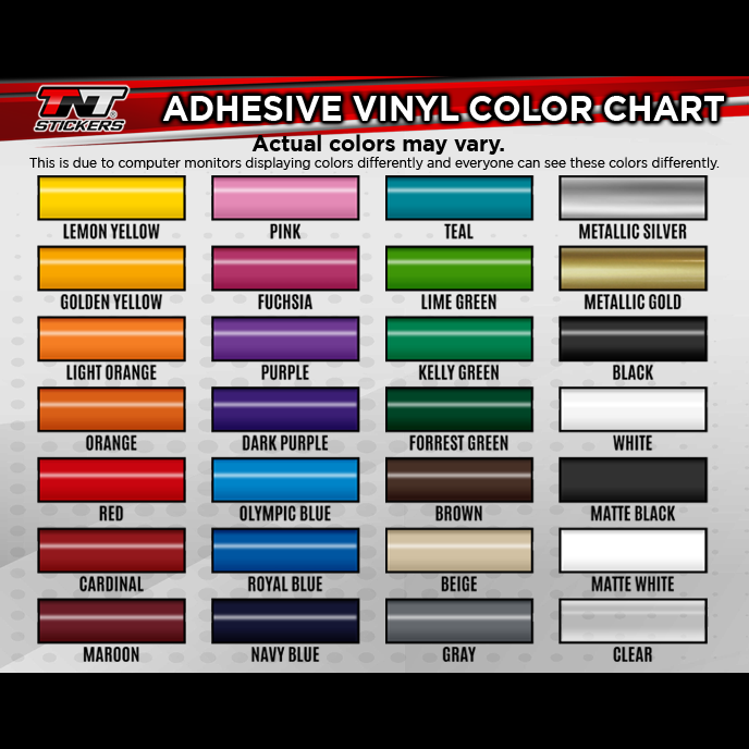 Custom 1 color Vinyl Decal Size 4 x 13 in.